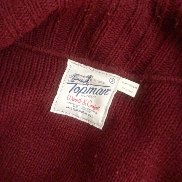 Topman Double Breasted Chunky Knit Cardigan - Picture 4 of 6